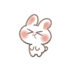 怒ったうさぎさん 150x150